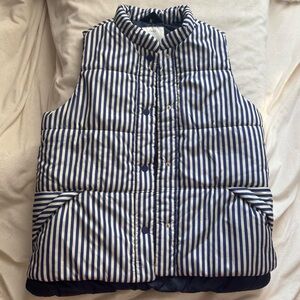 Striped Blue and White Women's Vest